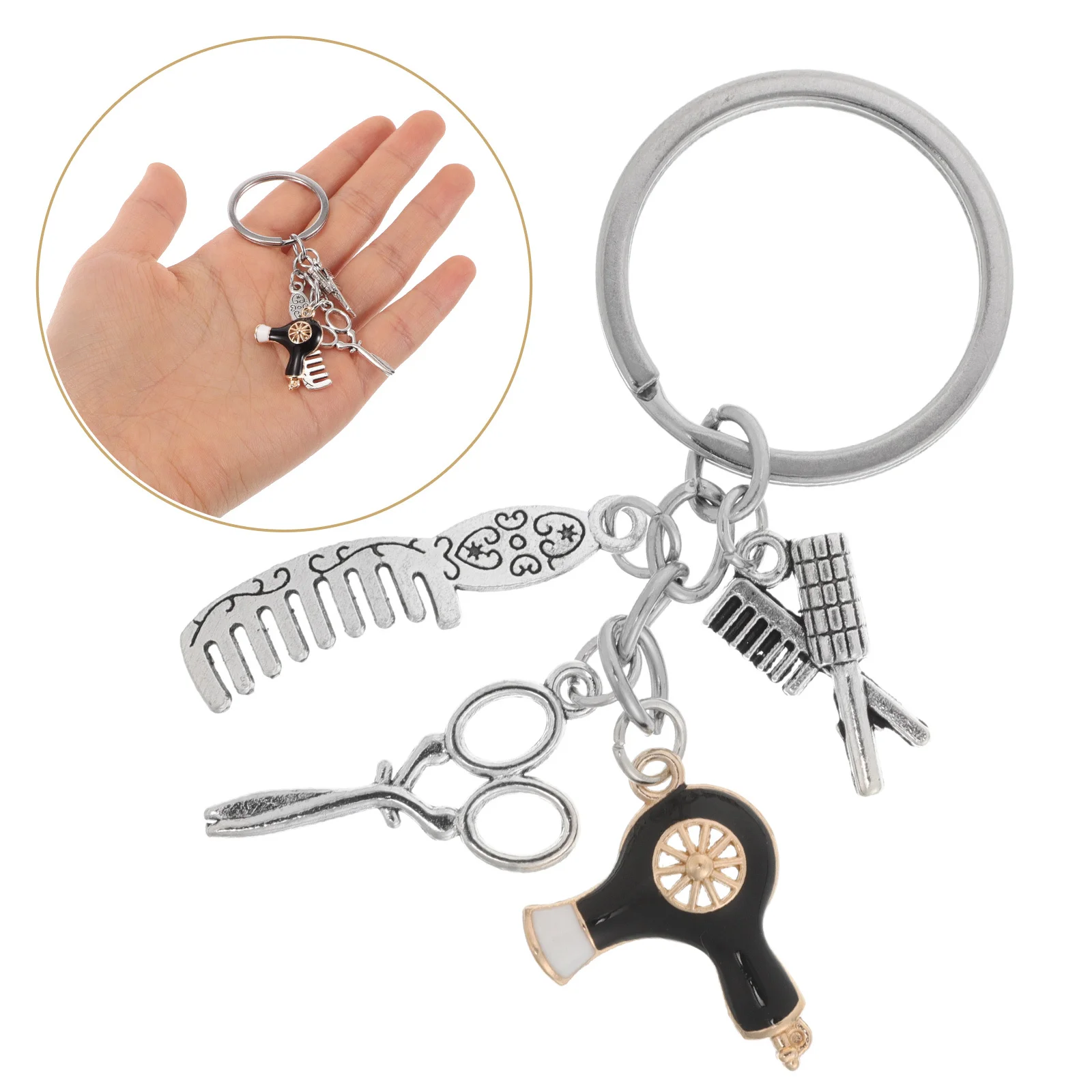 Hairdressing Tool Keychain Barber Accessories Pendant For Bag Purse Backpack Stylist Charm Gift For Hairstylist Women
Hairdressing Tool Keychain Barber Accessories Pendant For Bag Purse Backpack Stylist Charm Gift For Hairstylist Women