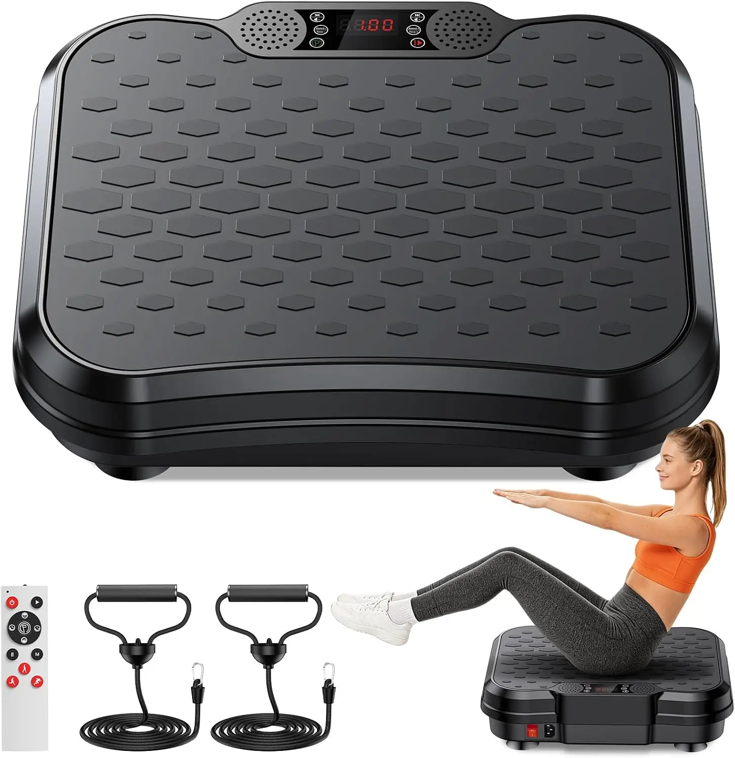 Vibration Plate Exercise Machine, 250 Speed Levels, 400 Lbs Capacity for Home Gym
Vibration Plate Exercise Machine, 250 Speed Levels, 400 Lbs Capacity for Home Gym