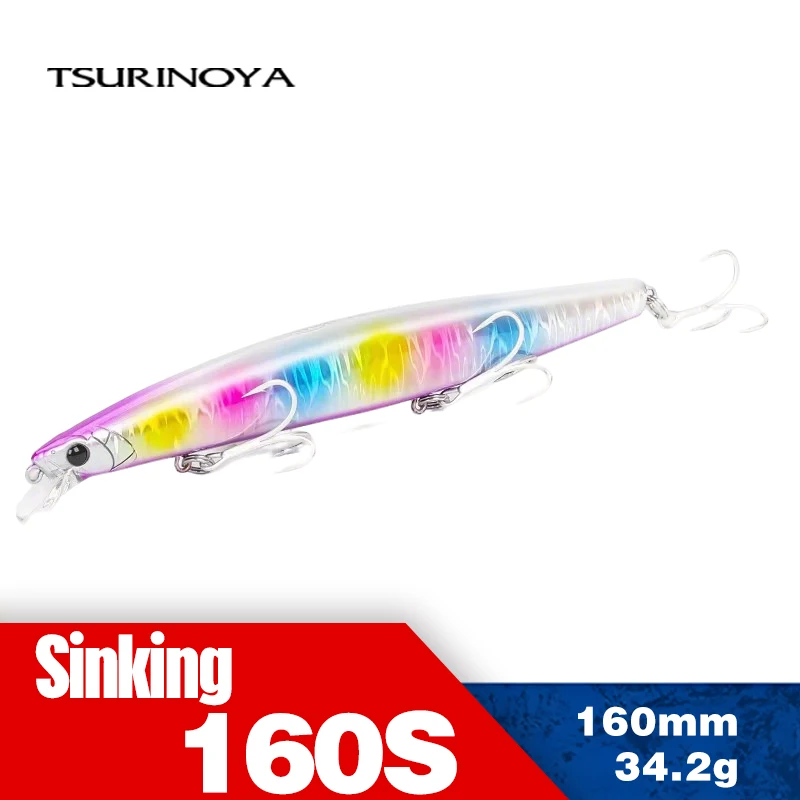 TSURINOYA STINGER 163S Inshore Fishing Sinking Minnow Lure 163mm 34.2g Ocean Beach Fishing Hard Bait For Seabass Flounder Picua
TSURINOYA STINGER 163S Inshore Fishing Sinking Minnow Lure 163mm 34.2g Ocean Beach Fishing Hard Bait For Seabass Flounder Picua