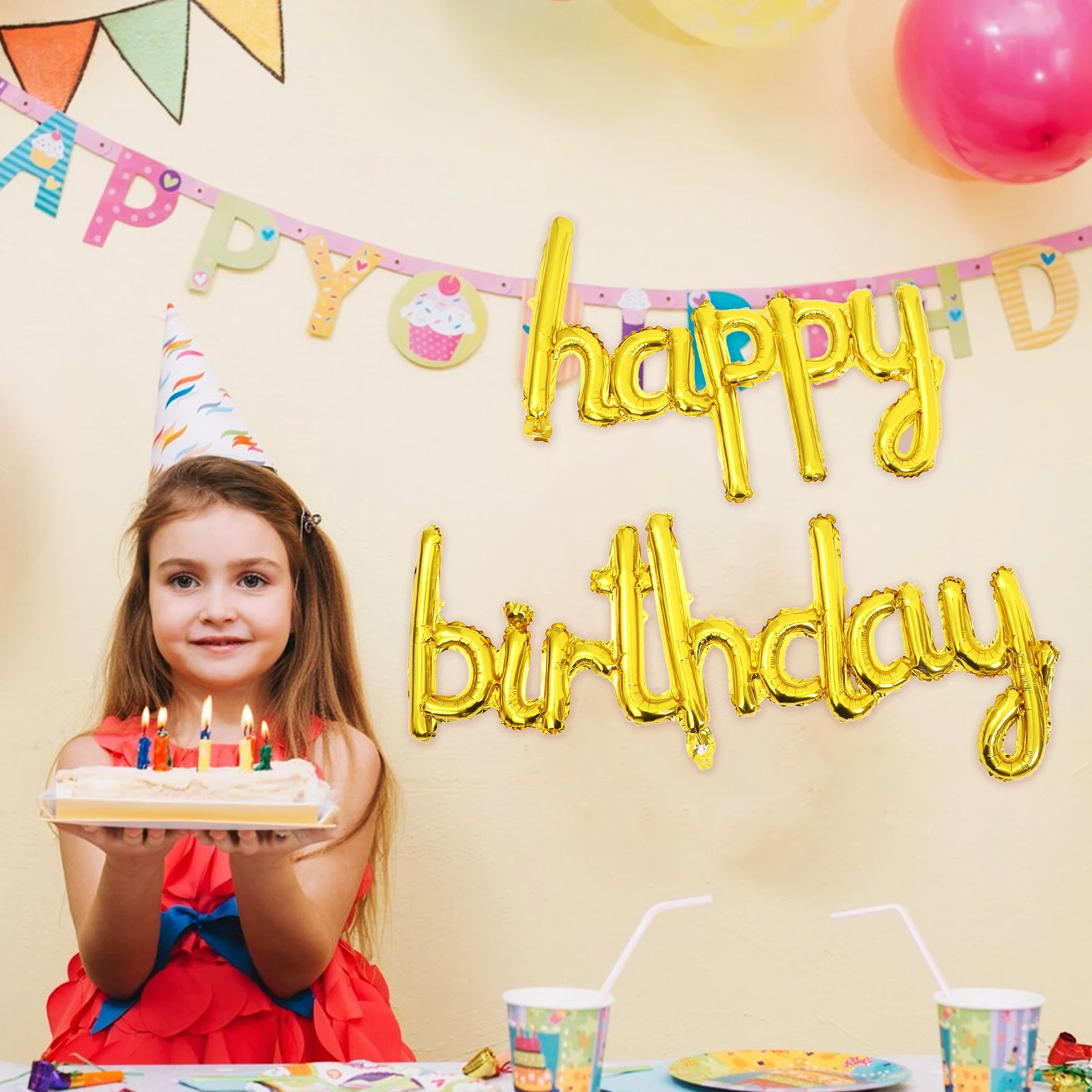 Happy Birthday Balloon Foil Balloons Ballons for Party Neutral Aluminum Golden Father
Happy Birthday Balloon Foil Balloons Ballons for Party Neutral Aluminum Golden Father