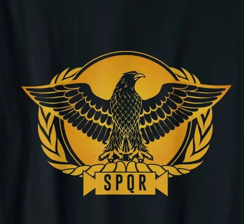 SPQR Roman Eagle Julius Caesar Legion Empire Senate T-Shirt Short Sleeve Casual 100% Cotton O-Neck Summer Tees
SPQR Roman Eagle Julius Caesar Legion Empire Senate T-Shirt Short Sleeve Casual 100% Cotton O-Neck Summer Tees
