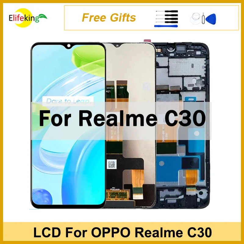 LCD for Oppo Realme C30 RMX3581 Touch Screen Display 6.5 inch Panel Mobile Phone Accessory Replacement With Free Glue and Tools
LCD for Oppo Realme C30 RMX3581 Touch Screen Display 6.5 inch Panel Mobile Phone Accessory Replacement With Free Glue and Tools