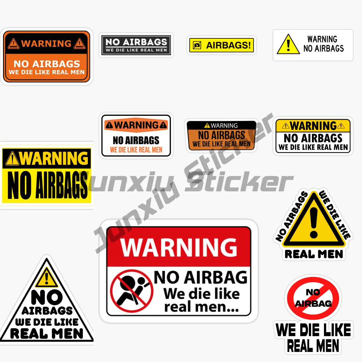 NO AIRBAGS DANGER Warning Car Sticker Vinyl Self-adhesive Waterproof Decal Decorative Accessory
NO AIRBAGS DANGER Warning Car Sticker Vinyl Self-adhesive Waterproof Decal Decorative Accessory