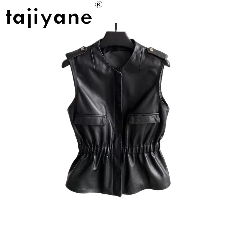 TAJIYANE Real Leather Jacket Short Sheepskin Veste Femme Elastic Waist Waistcoat Leather Jackets for Woman Coats Chic Jaqueta
TAJIYANE Real Leather Jacket Short Sheepskin Veste Femme Elastic Waist Waistcoat Leather Jackets for Woman Coats Chic Jaqueta