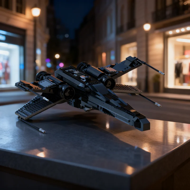 1421pcs MOC 1 Dark Wing Starfighter Star Battle Model Building Blocks Architecture Christmas Gifts Toy DIY Creative Idea Brick
1421pcs MOC 1 Dark Wing Starfighter Star Battle Model Building Blocks Architecture Christmas Gifts Toy DIY Creative Idea Brick