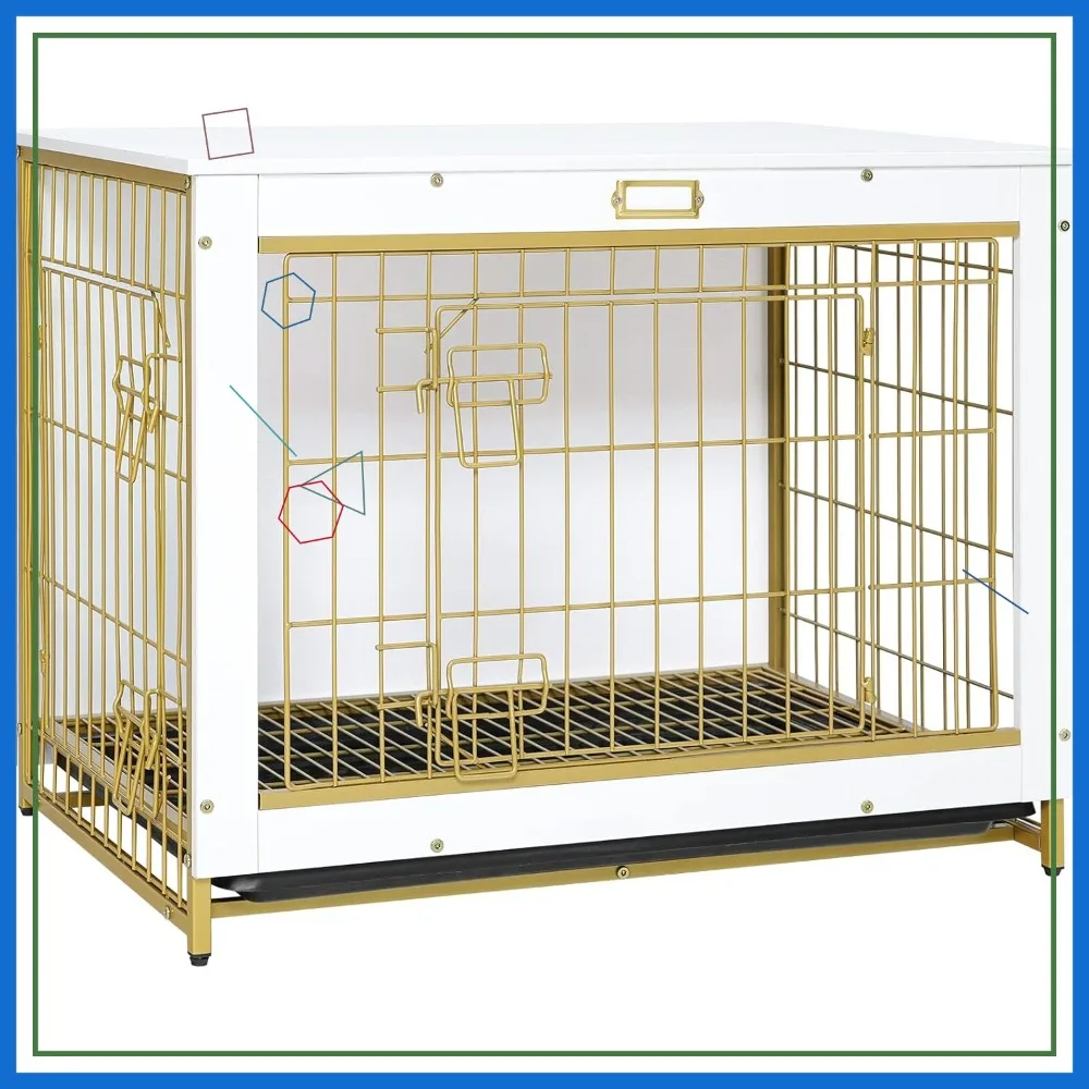 Домик-вольер для средних собак, комнатный, с выдвижным поддоном, двойными дверцами, деревянная клетка-будка, приставной столик для маленьких собак, белый
Домик-вольер для средних собак, комнатный, с выдвижным поддоном, двойными дверцами, деревянная клетка-будка, приставной столик для маленьких собак, белый