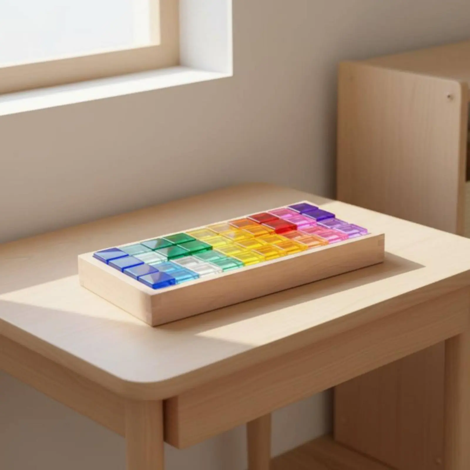 Acrylic Color Blocks Colorful Translucent Block Set Rainbow Stacking Blocks Polished Edges Children's Toy Easy Grip for Playroom
Acrylic Color Blocks Colorful Translucent Block Set Rainbow Stacking Blocks Polished Edges Children's Toy Easy Grip for Playroom