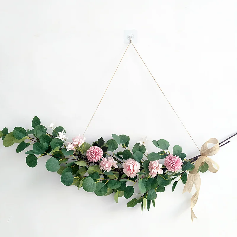 Nordic Imitation Flower Lintel Door Arch Eucalyptus Rose Hydrangea Leaf Festival Bedroom Wedding Floral Wall Hanging Decoration
Nordic Imitation Flower Lintel Door Arch Eucalyptus Rose Hydrangea Leaf Festival Bedroom Wedding Floral Wall Hanging Decoration