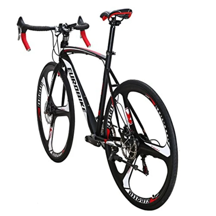 Road Bike for urban commuting and light trail use, aluminum alloy frame, matte black finish, lightweight 3-spoke wheels with 21
Road Bike for urban commuting and light trail use, aluminum alloy frame, matte black finish, lightweight 3-spoke wheels with 21