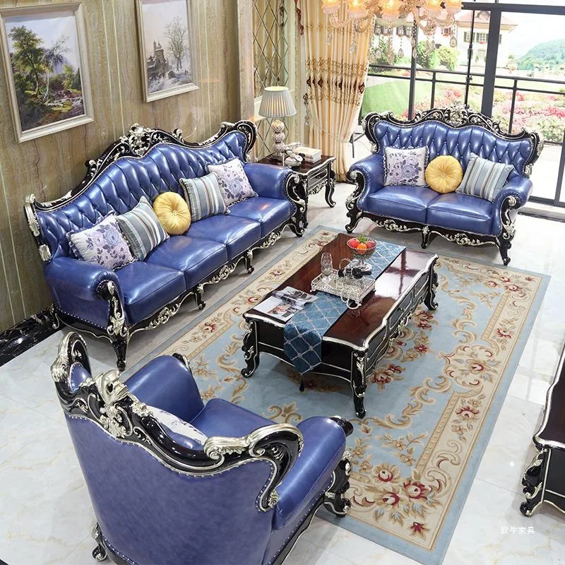 European leather sofa full solid wood carving flower large apartment living room luxury ebony 1 + 2 + 4 combination
European leather sofa full solid wood carving flower large apartment living room luxury ebony 1 + 2 + 4 combination
