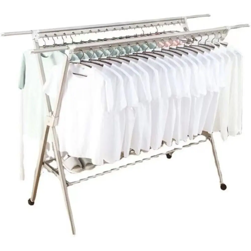 Складная алюминиевая сушилка для одежды для улицы/в помещении — регулируемая и портативная
Складная алюминиевая сушилка для одежды для улицы/в помещении — регулируемая и портативная