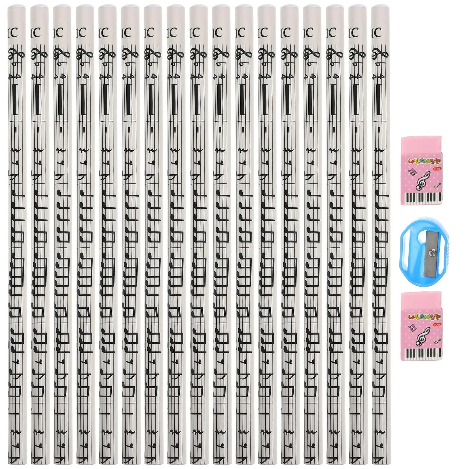 36 Pcs Music Note Pencils White Color Kids School Supplies Party Gifts Student Stationery Round Shape Erasers Included
36 Pcs Music Note Pencils White Color Kids School Supplies Party Gifts Student Stationery Round Shape Erasers Included