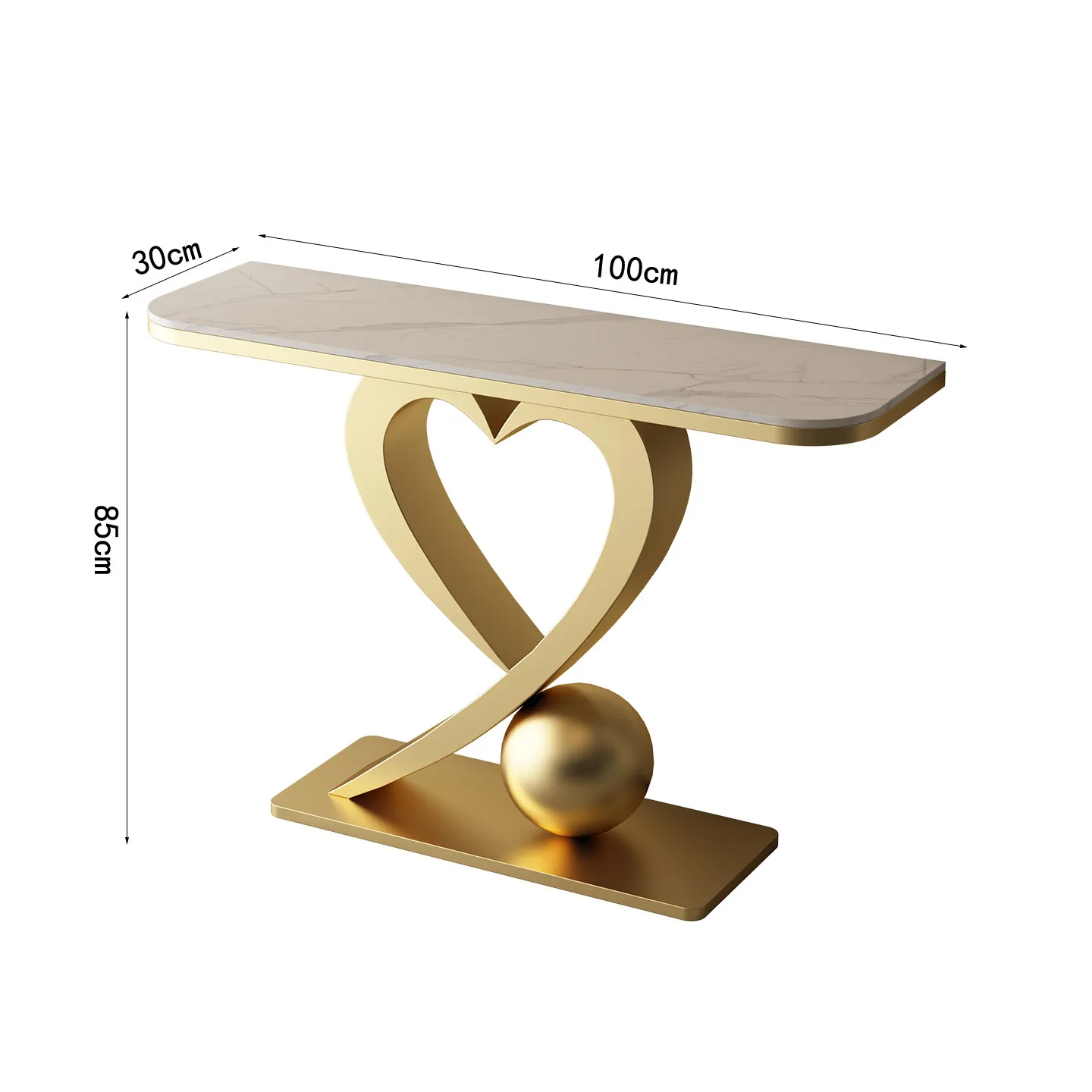 #Light Luxury Modern Italian Style Heart-shaped Multifunctional Slate Stone Console Table with 5-Year Warranty for Foyer Entranc
#Light Luxury Modern Italian Style Heart-shaped Multifunctional Slate Stone Console Table with 5-Year Warranty for Foyer Entranc