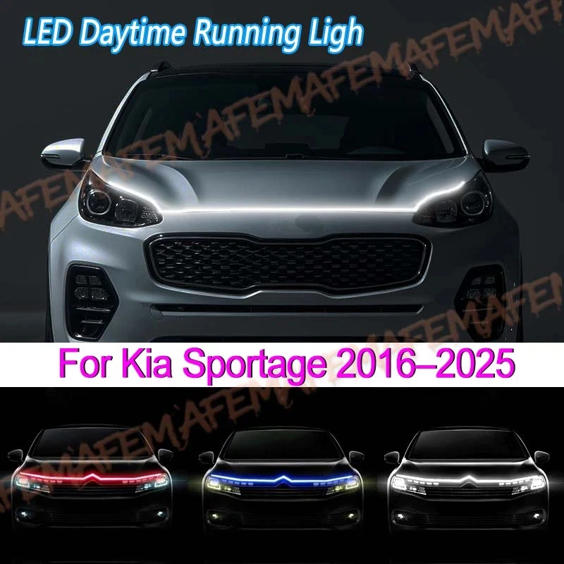 Scan Starting Led Car Hood Light Strip Decorative Lamp Flexible DRL For Kia Sportage 2016-2025 Running Lights Headlight Strips
Scan Starting Led Car Hood Light Strip Decorative Lamp Flexible DRL For Kia Sportage 2016-2025 Running Lights Headlight Strips