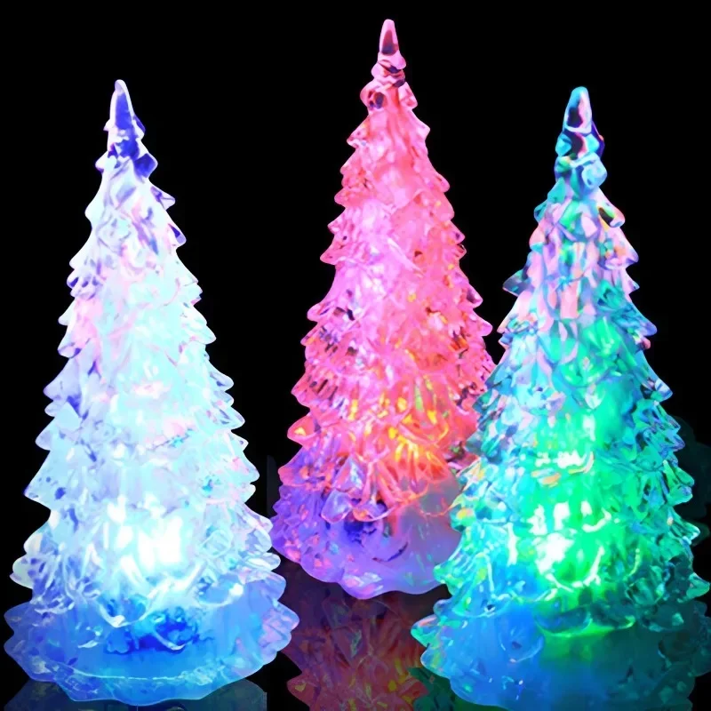 Christmas Tree LED Night Light Colorful Changing Crystal Desk Table Lamp Home Luminous Desktop Decoration Xmas Festival Kid Gift
Christmas Tree LED Night Light Colorful Changing Crystal Desk Table Lamp Home Luminous Desktop Decoration Xmas Festival Kid Gift