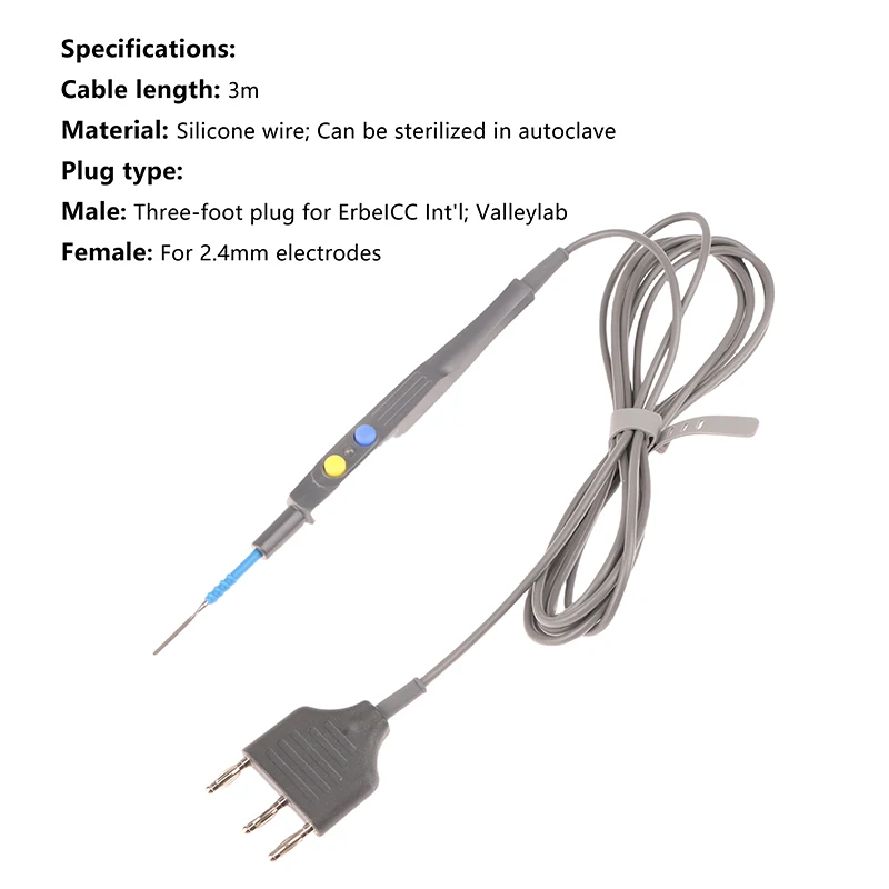 Многоразовый электрохирургический карандаш ESU, электрохирургический карандаш, одноразовый электрохирургический однополярный электрический нож, ручка, автоклавируемый
Многоразовый электрохирургический карандаш ESU, электрохирургический карандаш, одноразовый электрохирургический однополярный электрический нож, ручка, автоклавируемый