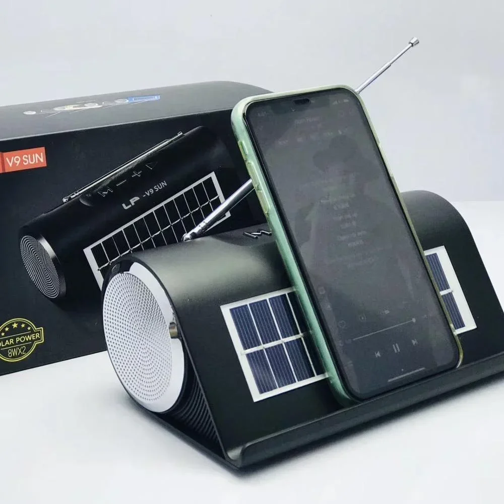 Портативная беспроводная колонка LP-V9SUN с поддержкой USB, TF-карт, FM-радио и солнечной батареей
Портативная беспроводная колонка LP-V9SUN с поддержкой USB, TF-карт, FM-радио и солнечной батареей