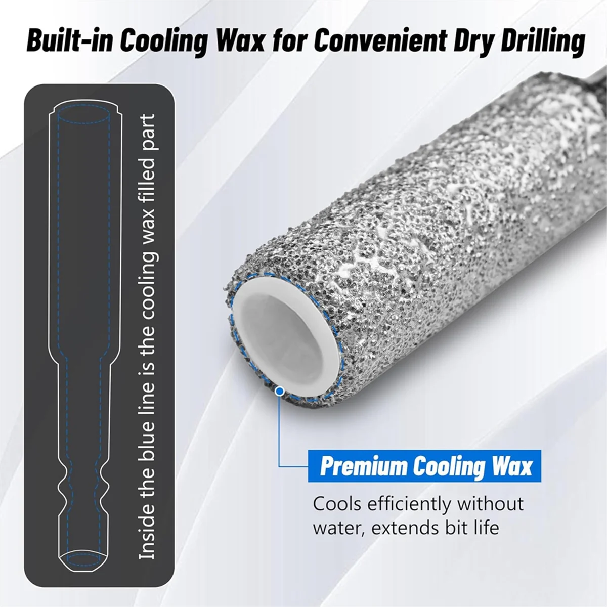 AA25 12PCS Diamond Drill Bit Set, 35mm Extended Diamond Brazed Grinding , Dry Drilling Wax Core, 1/4Inch Hex Shank
AA25 12PCS Diamond Drill Bit Set, 35mm Extended Diamond Brazed Grinding , Dry Drilling Wax Core, 1/4Inch Hex Shank