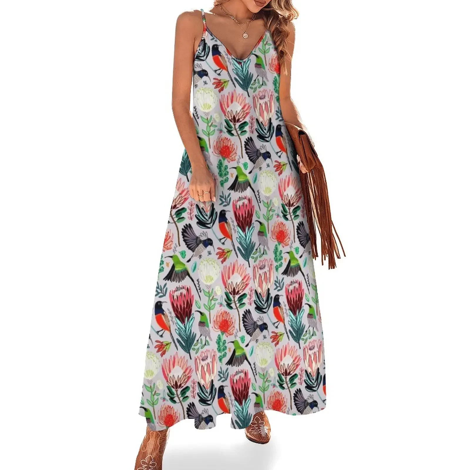 Sunbirds & Proteas On Grey Sleeveless Dress dresses women summer 2025 dresses with long sleeves
Sunbirds & Proteas On Grey Sleeveless Dress dresses women summer 2025 dresses with long sleeves