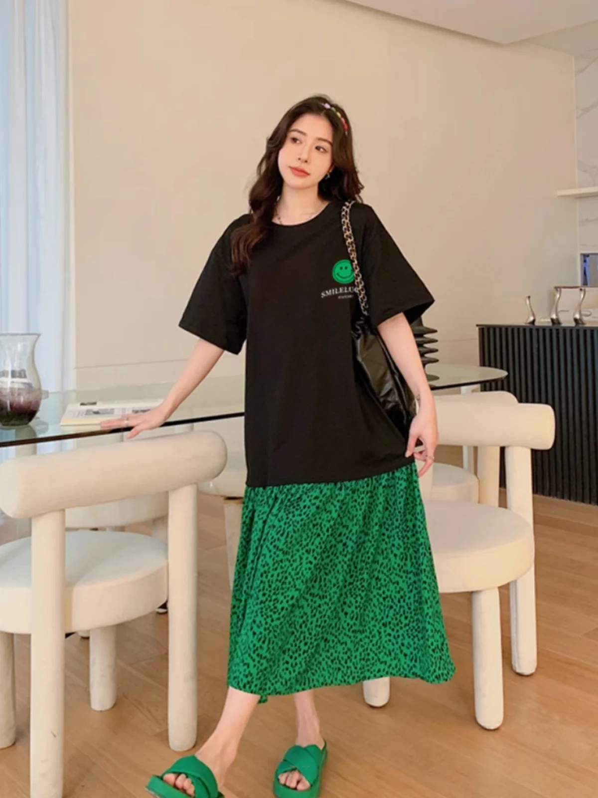 Летнее платье больших размеров для похудения, свободное покрытие живота, ort Sve Faionable Commute Sle, смесь хлопка, длинное платье
Летнее платье больших размеров для похудения, свободное покрытие живота, ort Sve Faionable Commute Sle, смесь хлопка, длинное платье