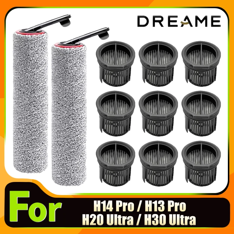 Accessories For Dreame H14 Pro / H13 Pro / H20 Ultra / H30 Ultra Vacuum Cleaner Roller Brush and HEPA Filter Replacement Parts
Accessories For Dreame H14 Pro / H13 Pro / H20 Ultra / H30 Ultra Vacuum Cleaner Roller Brush and HEPA Filter Replacement Parts