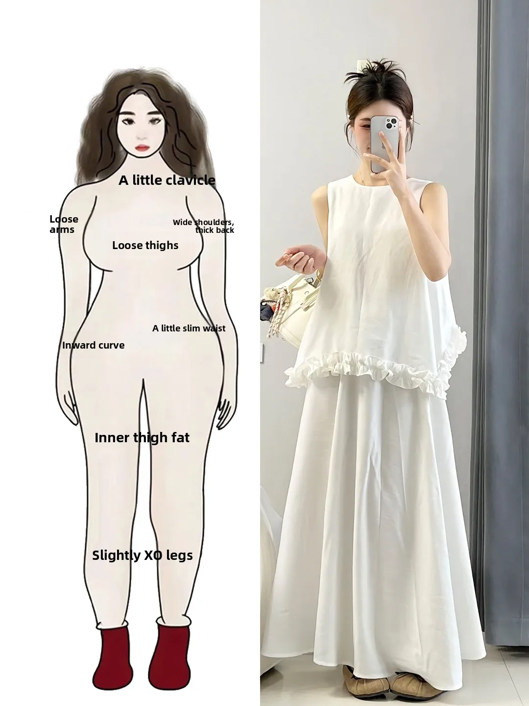 Summer White Svel Top And Skirt Set plus Size Women Gentle Agel Korean Sle Faionable Two-Piece Ensemble for Women
Summer White Svel Top And Skirt Set plus Size Women Gentle Agel Korean Sle Faionable Two-Piece Ensemble for Women