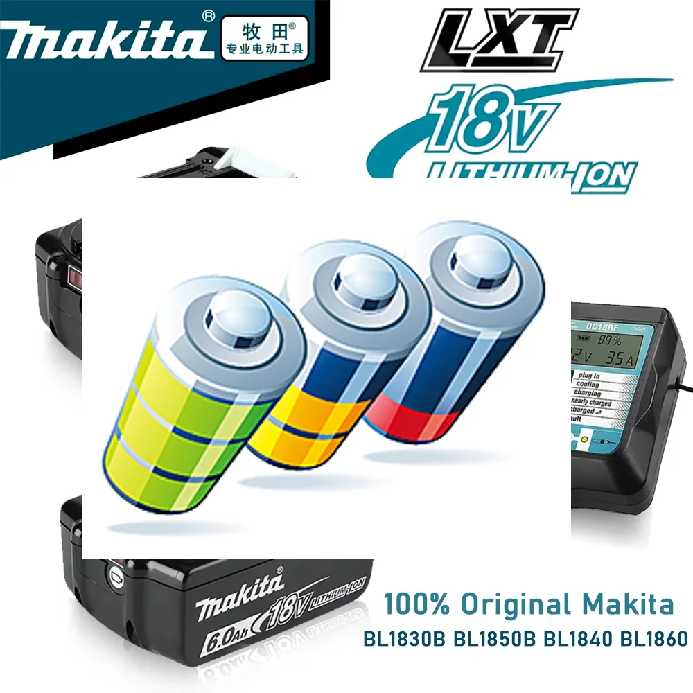 18V Makita Replacement Battery BL1830B BL1850B BL1860B BL1815 BL1830 BL1840 Original Makita 18V Tools Battery
18V Makita Replacement Battery BL1830B BL1850B BL1860B BL1815 BL1830 BL1840 Original Makita 18V Tools Battery