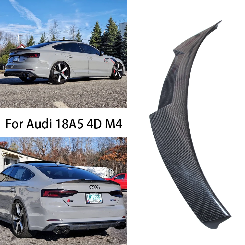 For AUDI A5 S5 RS5 B9 4Door Sportback M4 Style Carbon fiber Rear Spoiler Trunk Wing 2016-2025
For AUDI A5 S5 RS5 B9 4Door Sportback M4 Style Carbon fiber Rear Spoiler Trunk Wing 2016-2025