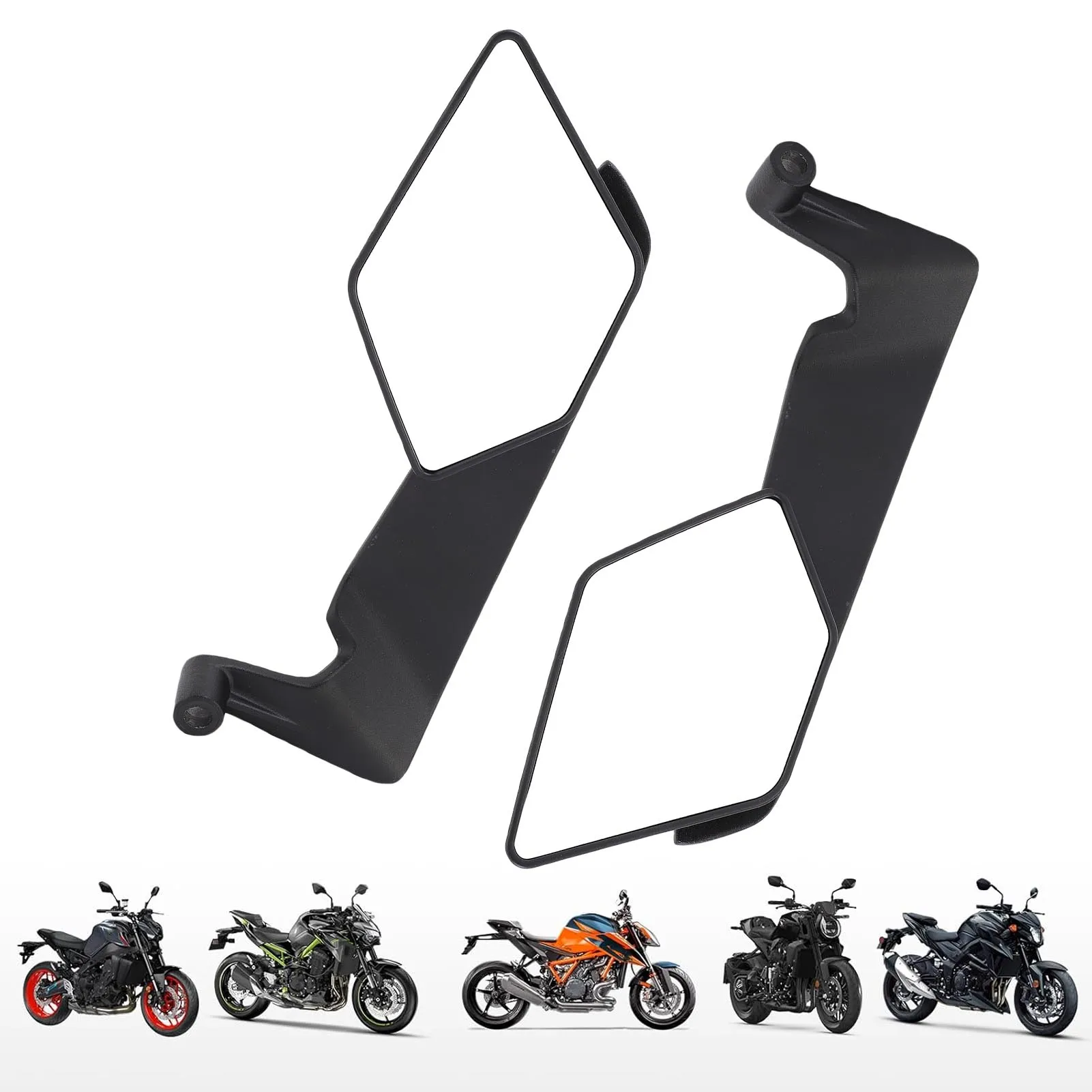 Зеркала заднего вида для мотоциклов, зеркала для мотоциклов, уменьшающие перетаскивание ветра, регулируемые для замены мотоцикла для MT-07 MT-09 
Зеркала заднего вида для мотоциклов, зеркала для мотоциклов, уменьшающие перетаскивание ветра, регулируемые для замены мотоцикла для MT-07 MT-09