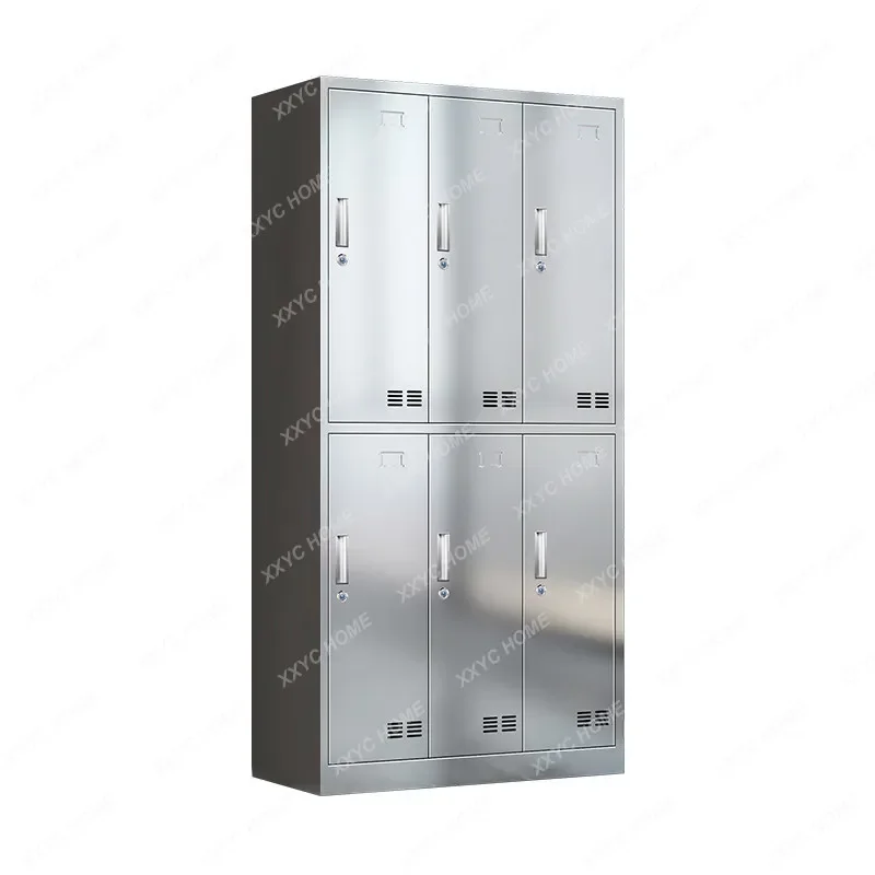 TT304 stainless steel locker staff cabinet dust-free workshop shoe cabinet multi-door cabinet 201 hanging wardrobe iron
TT304 stainless steel locker staff cabinet dust-free workshop shoe cabinet multi-door cabinet 201 hanging wardrobe iron