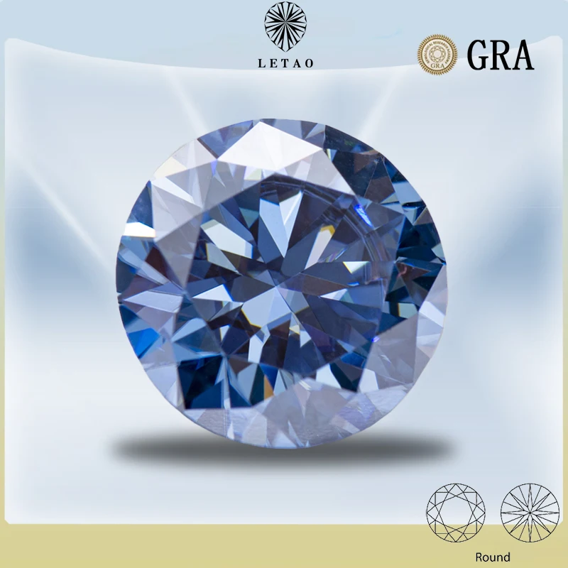 Moissanite Stone Royal Blue Premium Colour Round Cut Lab Created Gemstone Diamond Jewelry Making Materials with GRA Certificate
Moissanite Stone Royal Blue Premium Colour Round Cut Lab Created Gemstone Diamond Jewelry Making Materials with GRA Certificate