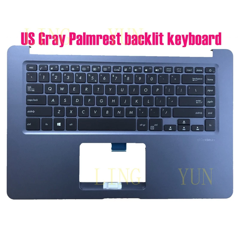 Z US Gray Palmrest backlit keyboard for Asus K510U/F510U/X510U/S510U/R520U
Z US Gray Palmrest backlit keyboard for Asus K510U/F510U/X510U/S510U/R520U