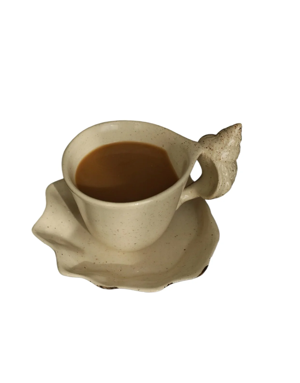 Handmade craftsmanship is complicated, hand-made conch ceramic coffee cups and saucers
Handmade craftsmanship is complicated, hand-made conch ceramic coffee cups and saucers