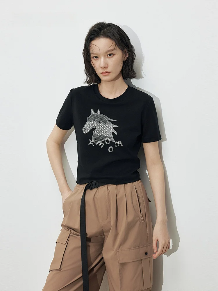 Новая весенняя женская приталенная футболка с коротким рукавом XMOOM2026 с принтом знака зодиака, повседневный топ с круглым вырезом, производство Китай
Новая весенняя женская приталенная футболка с коротким рукавом XMOOM2026 с принтом знака зодиака, повседневный топ с круглым вырезом, производство Китай