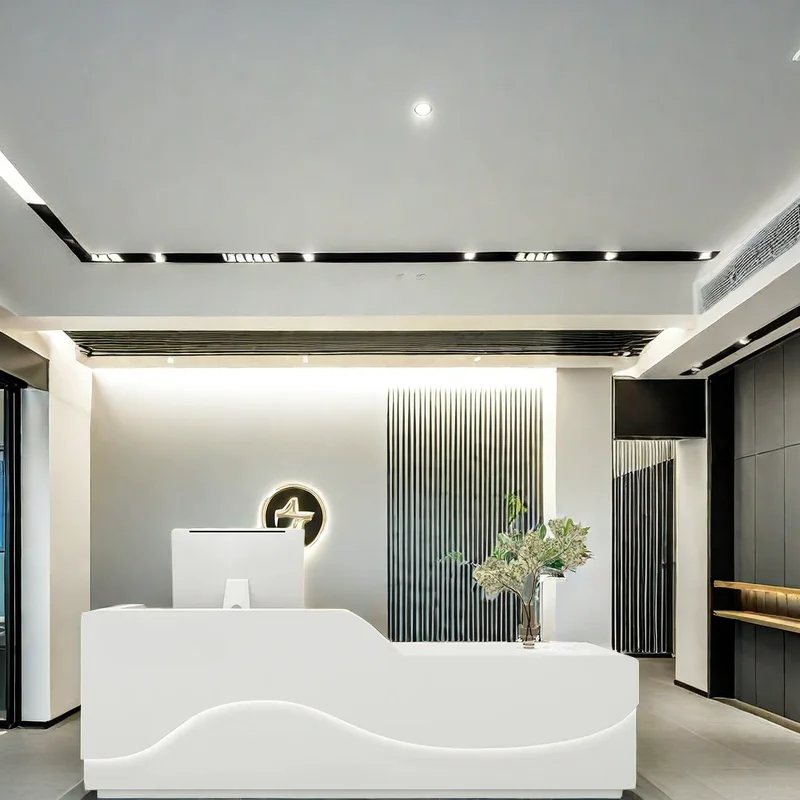 Front Desk Reception Counter Clothes Beauty Center Salon Storage Office Secretary Furniture Luxury Receiption Table Modern Help
Front Desk Reception Counter Clothes Beauty Center Salon Storage Office Secretary Furniture Luxury Receiption Table Modern Help