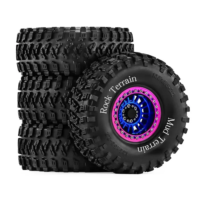 4Pcs 2.2" Beadlock Wheel Rim Rubber Tire Set for 1/10 RC Crawler TRX-4 Axial SCX10 90046 D90 Voodoo
4Pcs 2.2" Beadlock Wheel Rim Rubber Tire Set for 1/10 RC Crawler TRX-4 Axial SCX10 90046 D90 Voodoo