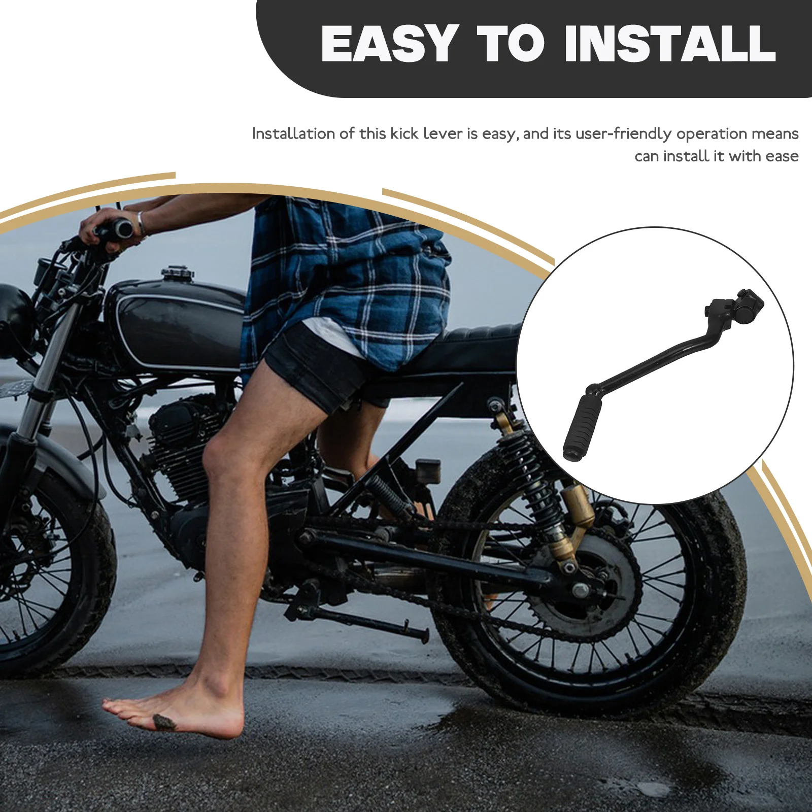 Universal 13mm Motorcycle Starter Lever for 110CC-150CC ATV Dirt Bikes Gear Foot Lever Durable Compatible
Universal 13mm Motorcycle Starter Lever for 110CC-150CC ATV Dirt Bikes Gear Foot Lever Durable Compatible