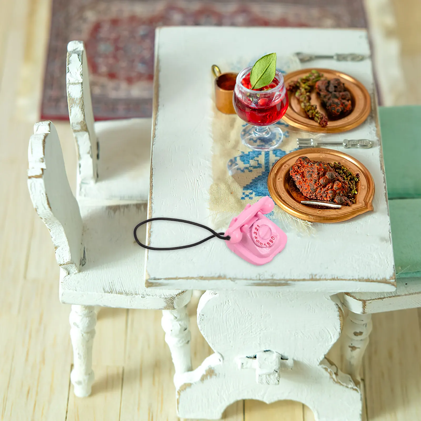 Retro Miniature Vintage Rotary Telephone Dollhouse Phone Mini House Decor Small Cute Mini Furniture Accessory Scene Accessories
Retro Miniature Vintage Rotary Telephone Dollhouse Phone Mini House Decor Small Cute Mini Furniture Accessory Scene Accessories