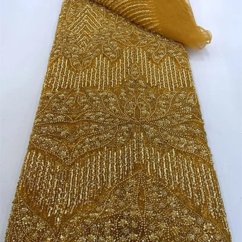 Africa Nigerian Beaded French Mesh Lace With Sequins High Quality 2025 Embroidery Lace Sequins Lace For Wedding Dresses Women
Africa Nigerian Beaded French Mesh Lace With Sequins High Quality 2025 Embroidery Lace Sequins Lace For Wedding Dresses Women