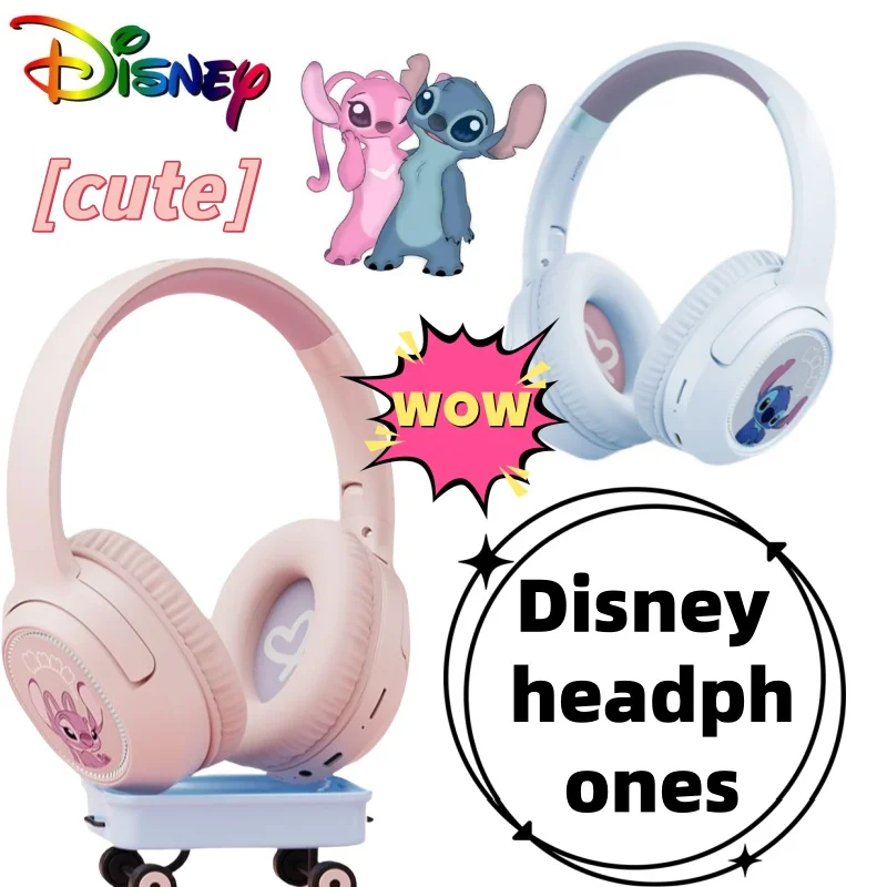 Гарнитура Disney Stitch Angel Bluetooth DS-20, настоящие беспроводные спортивные наушники с шумоподавлением, студенческие универсальные наушники, срок службы батареи, игры 
Гарнитура Disney Stitch Angel Bluetooth DS-20, настоящие беспроводные спортивные наушники с шумоподавлением, студенческие универсальные наушники, срок службы батареи, игры