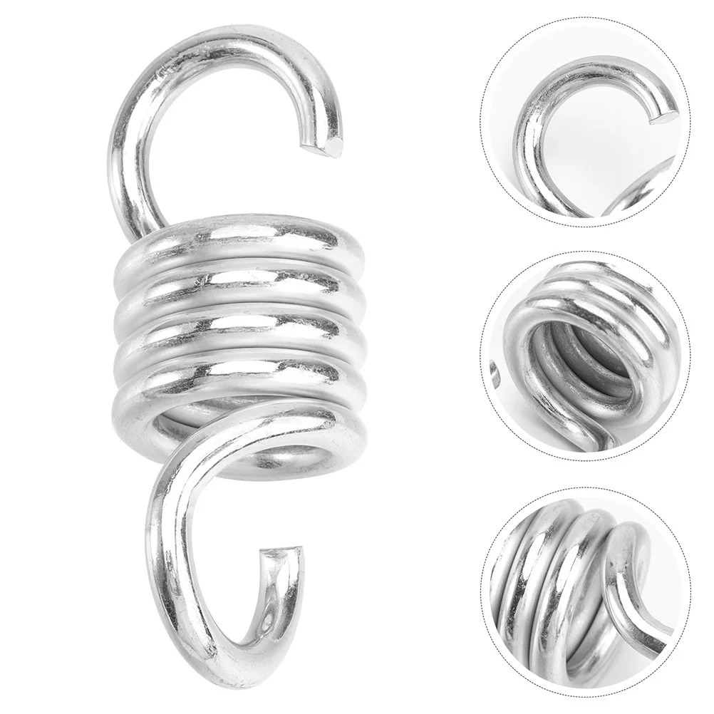 3Pcs Metal Swing Spring Kit Hammock Hanging Supplies Strong Support Stylish Decorative Suitable Multiple Settings 
3Pcs Metal Swing Spring Kit Hammock Hanging Supplies Strong Support Stylish Decorative Suitable Multiple Settings