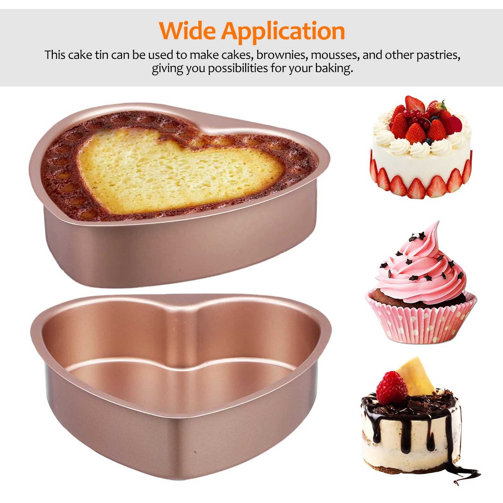 Shaped Inch Heart Shape Aluminum Alloy Removable Base Non Stick Heart Cake Mold Cake Mold Pans Baking Tin Molds
Shaped Inch Heart Shape Aluminum Alloy Removable Base Non Stick Heart Cake Mold Cake Mold Pans Baking Tin Molds
