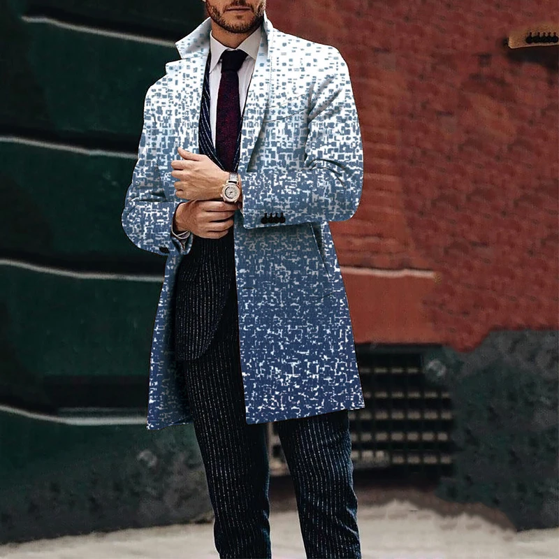 Casual England Lapel Button Men Blazer Jacket Fall Pattern Print Pocket Woolen Coat Cardigan Winter Long Sleeve Warm Man Outwear
Casual England Lapel Button Men Blazer Jacket Fall Pattern Print Pocket Woolen Coat Cardigan Winter Long Sleeve Warm Man Outwear