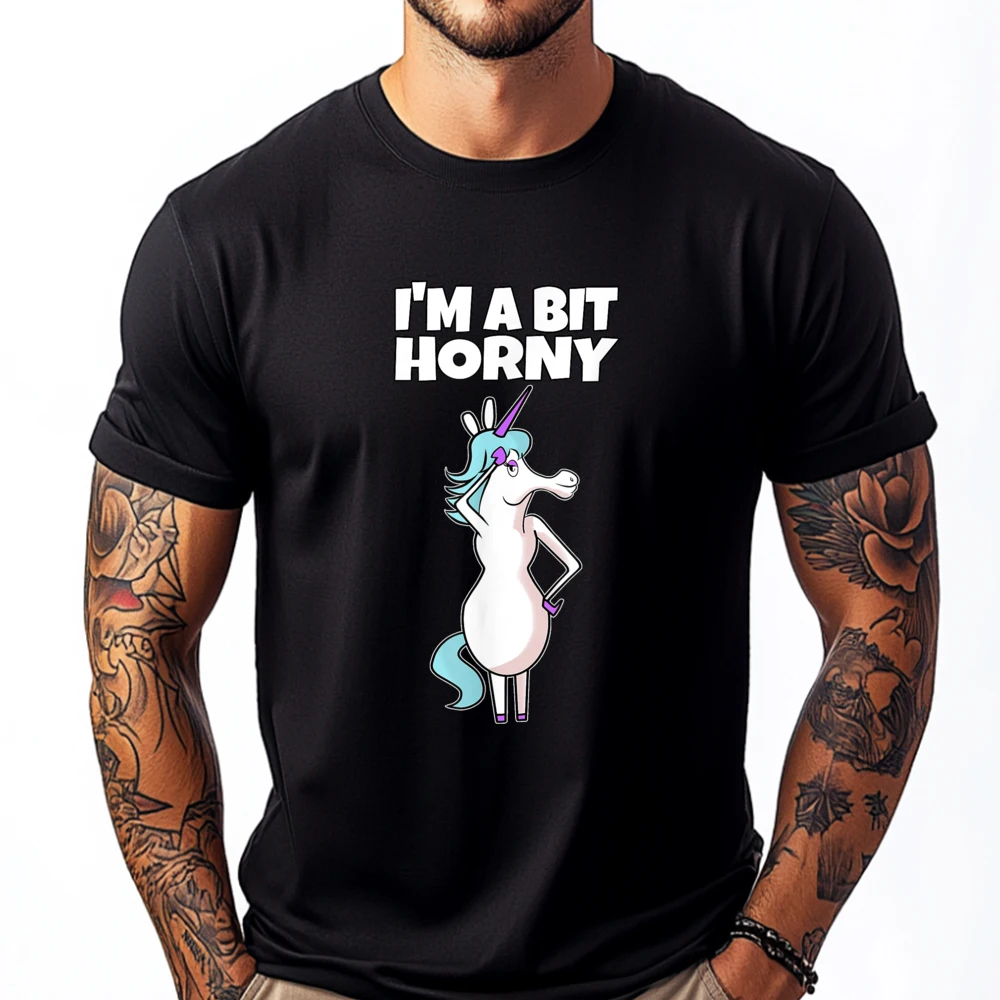 Im A Bit Horny Naughty Adult Humor Unicorn Men T Shirts High Quality Clothes Outdoor
Im A Bit Horny Naughty Adult Humor Unicorn Men T Shirts High Quality Clothes Outdoor