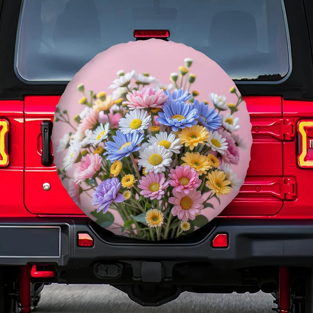Vibrant Floral Bouquet Spare Tire Cover Polyester Durable Waterproof SUV Accessory
Vibrant Floral Bouquet Spare Tire Cover Polyester Durable Waterproof SUV Accessory