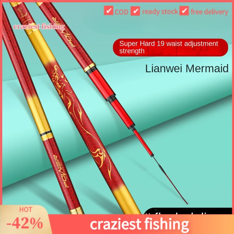 Sea Fishing Rod 5 M 6 M Telescopic Carp Rod Stream Carbon Fiber Fishing Rods Surfcasting Rockfishing Carpfishing For
Sea Fishing Rod 5 M 6 M Telescopic Carp Rod Stream Carbon Fiber Fishing Rods Surfcasting Rockfishing Carpfishing For