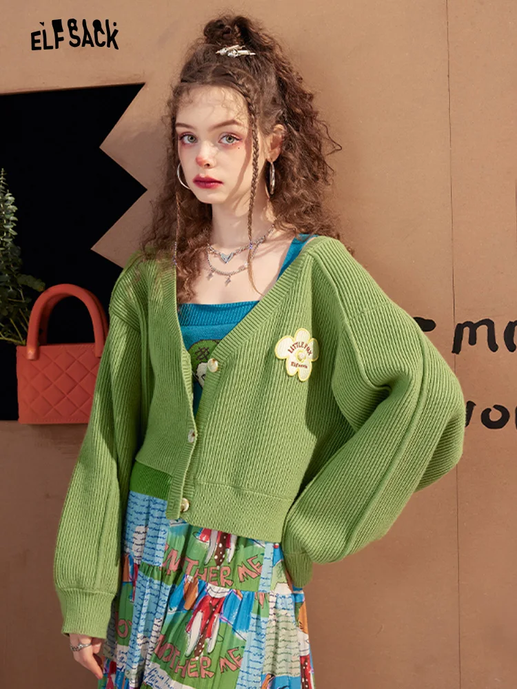 Eden Garden Fairy ket een Knitted Sweater Coat Women's Spring Lazy Casual V-ne Bubble Sve Long Sve Loose Fit
Eden Garden Fairy ket een Knitted Sweater Coat Women's Spring Lazy Casual V-ne Bubble Sve Long Sve Loose Fit