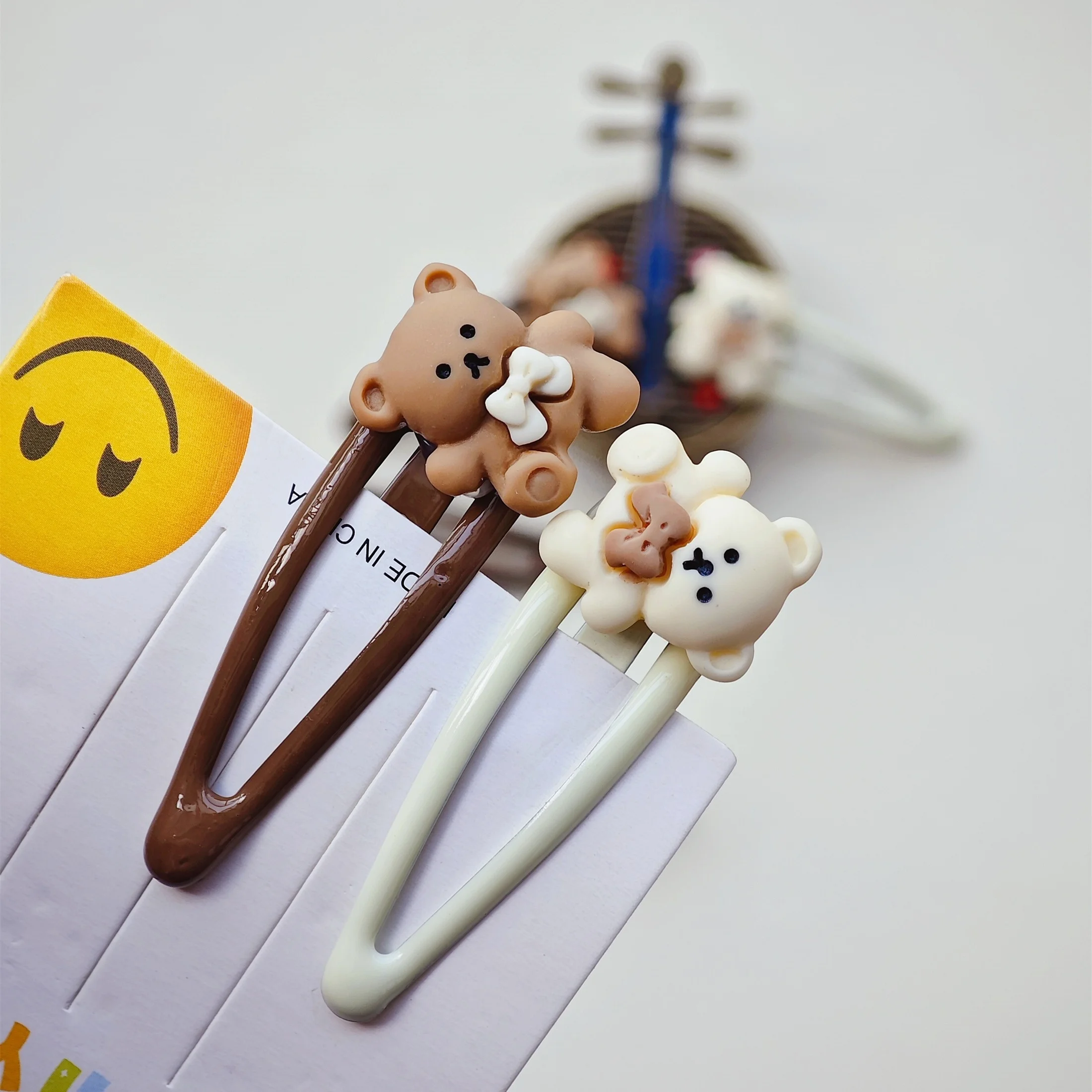 4pcs Cartoon Bear Resin Handmade Hair Clip BB Clip Creative Gift
4pcs Cartoon Bear Resin Handmade Hair Clip BB Clip Creative Gift