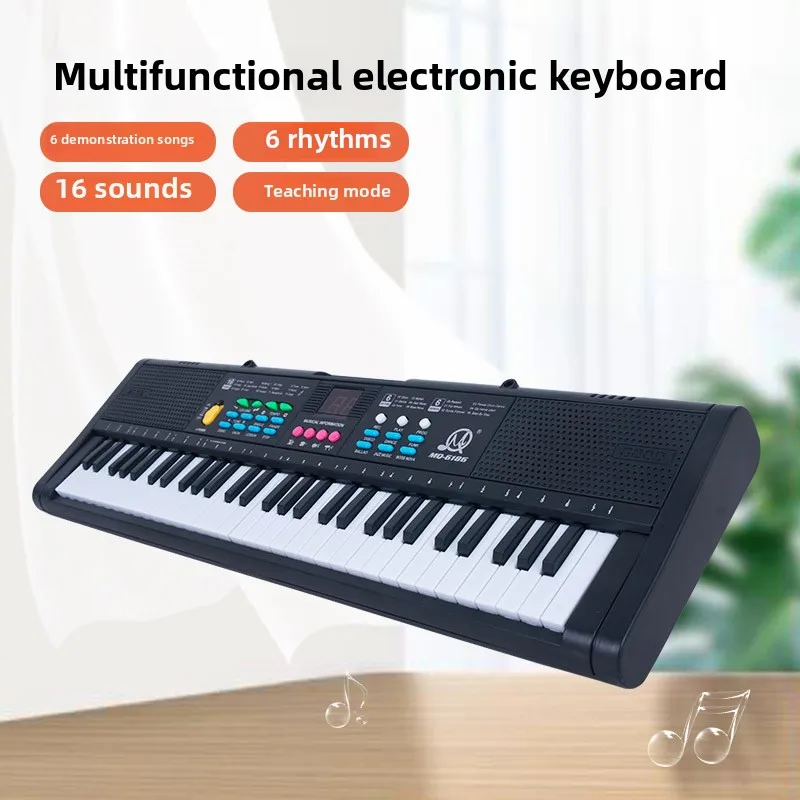61key Multifunctional Electronic Keyboard Children Digital Electric Piano Beginner Electronic Keyboard Instrument
61key Multifunctional Electronic Keyboard Children Digital Electric Piano Beginner Electronic Keyboard Instrument