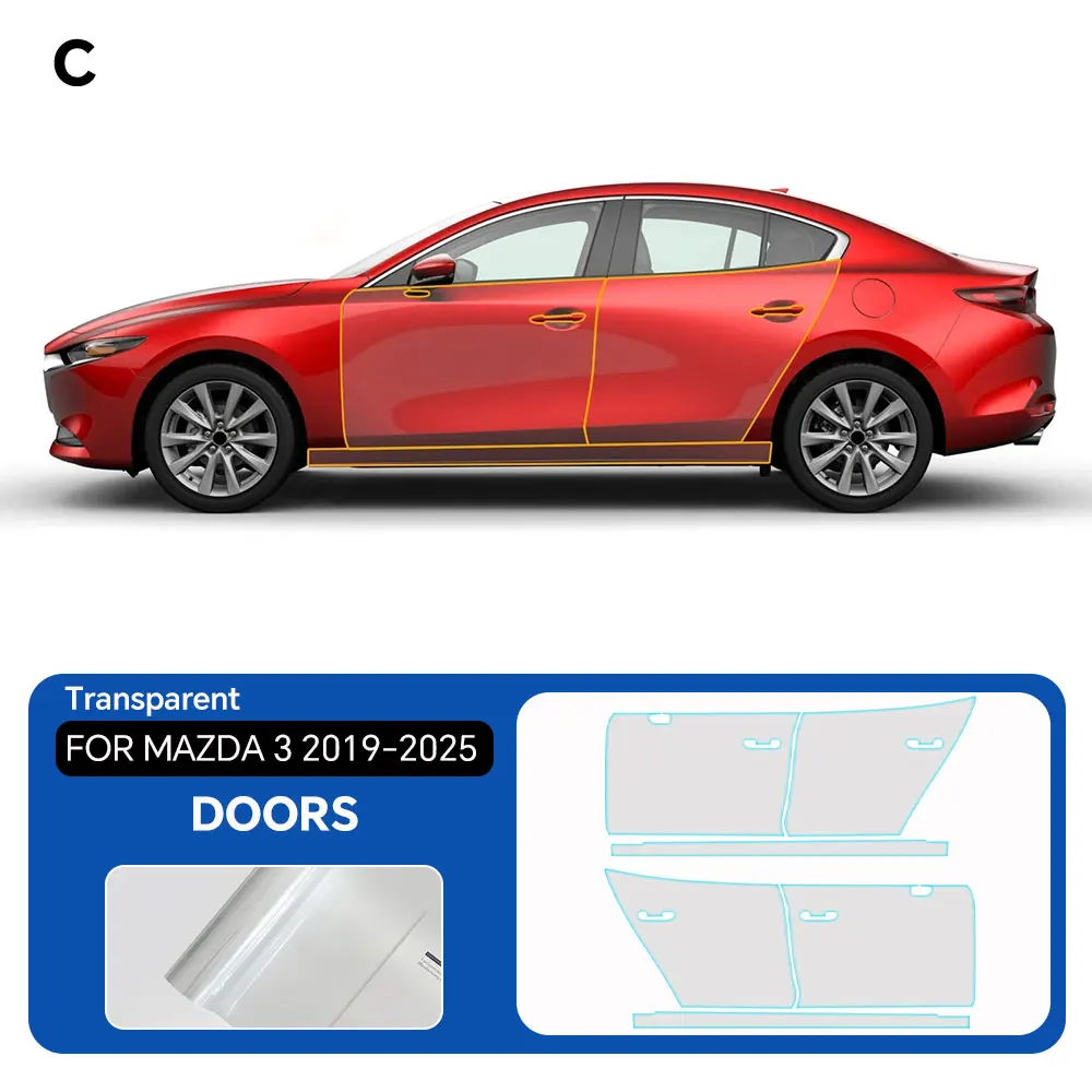 8.5Mil Pre-cut PPF Kit For Mazda 3 2019-2025 TPU Matte And Clear Paint Protection Film Scratch-Resistant Exterior Accessories
8.5Mil Pre-cut PPF Kit For Mazda 3 2019-2025 TPU Matte And Clear Paint Protection Film Scratch-Resistant Exterior Accessories